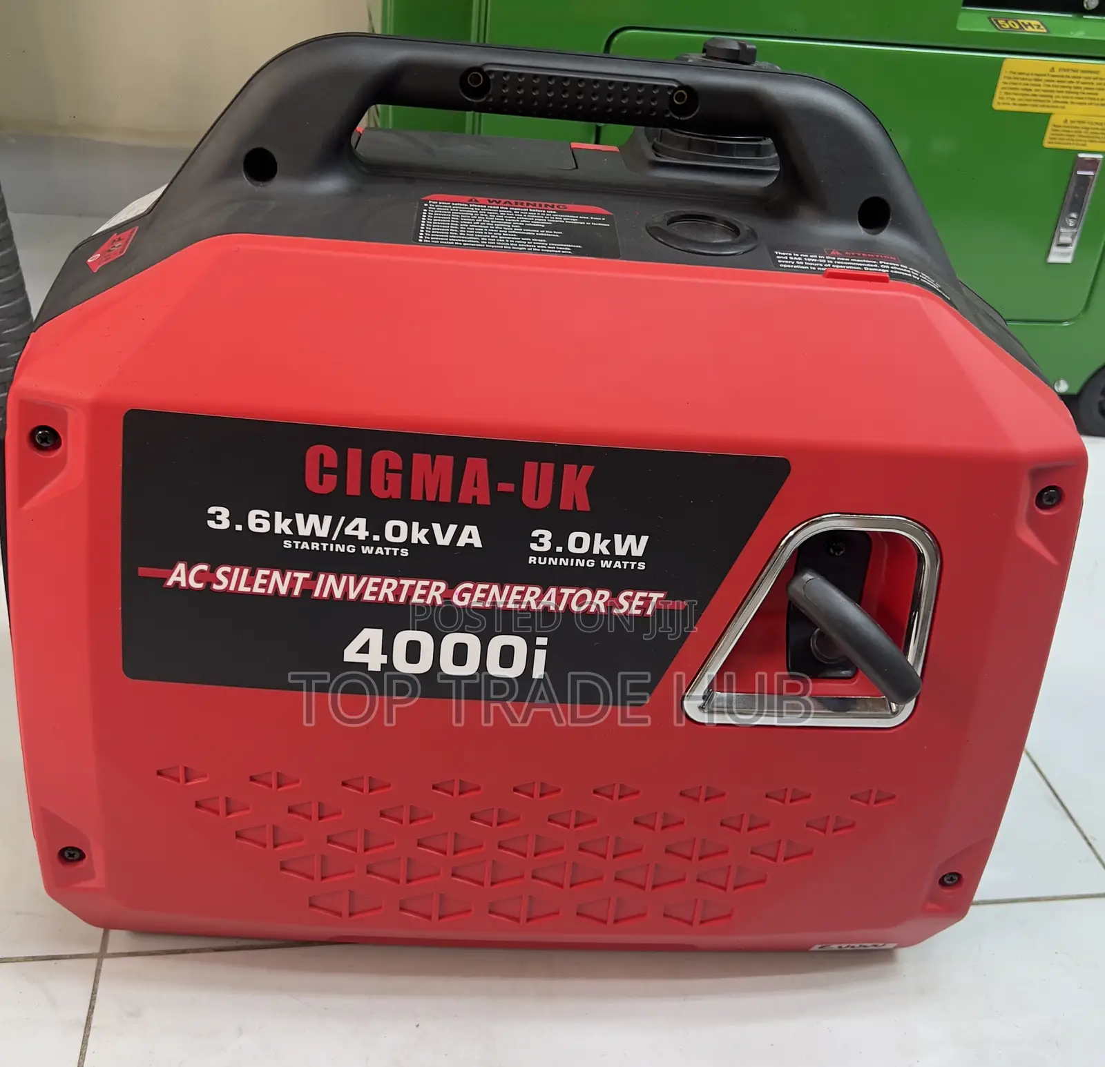 Cigma Uk 4000i Petrol Ac Silent Inverter Generator 3.6kw/4kva