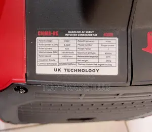 Cigma Uk 4000i Petrol Ac Silent Inverter Generator 3.6kw/4kva