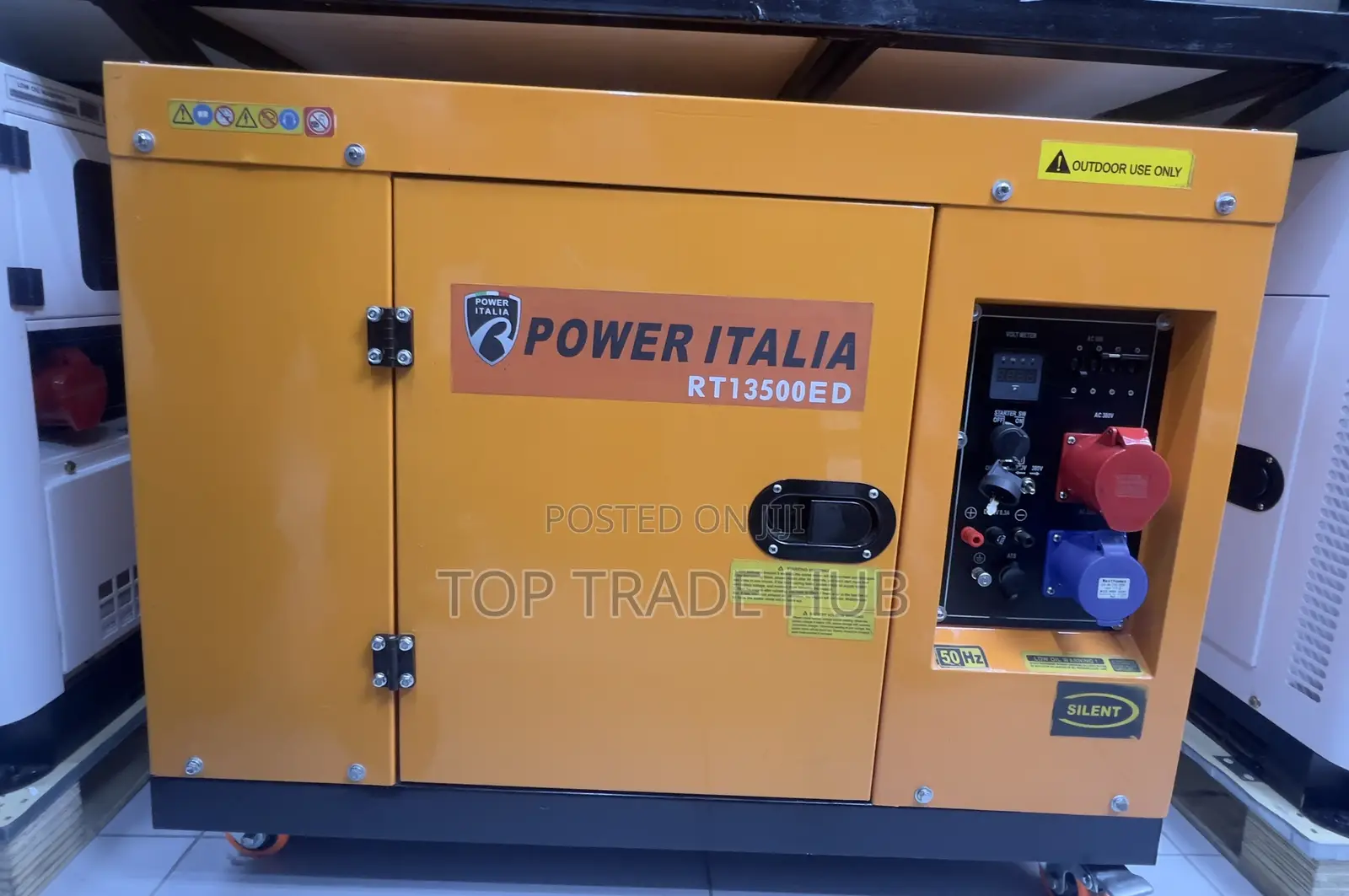 Power Italia Silent Diesel Generator 15kva Dual Switch(1 & 3 Phase)