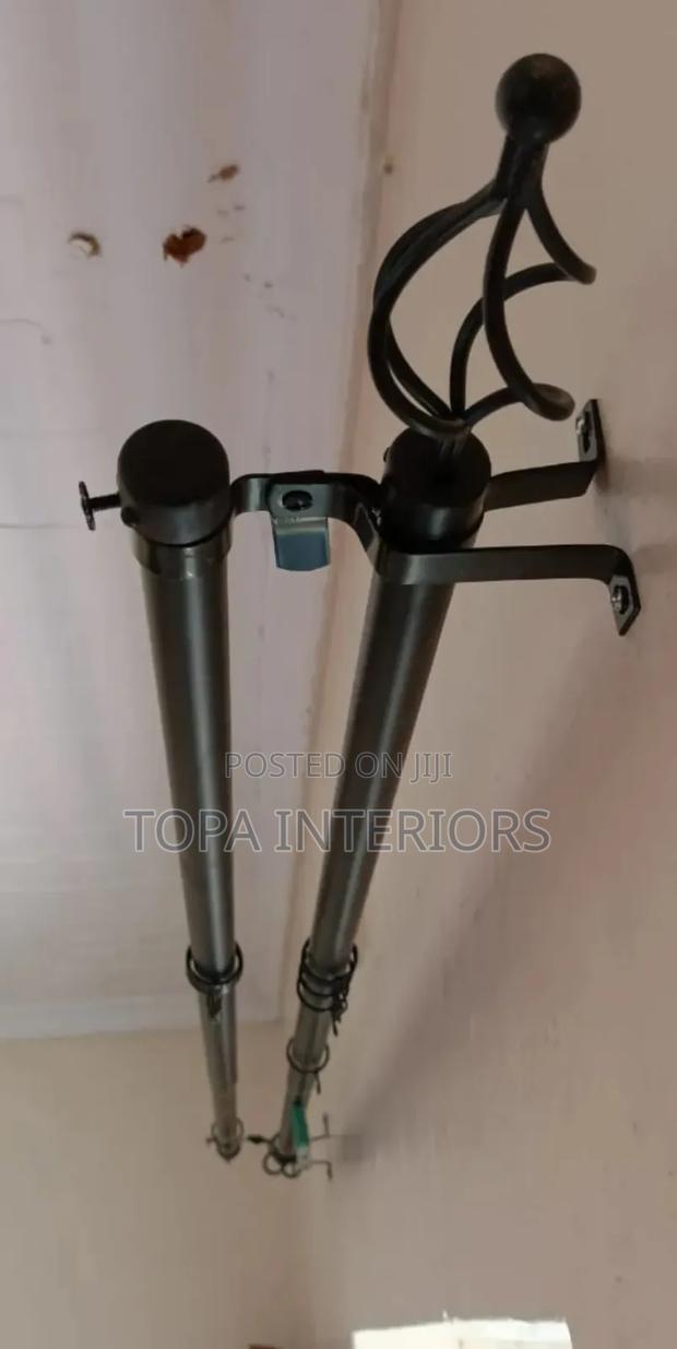 Black Curtain Rods 2 Metres Chinese Adjustable Window Curtain Rods