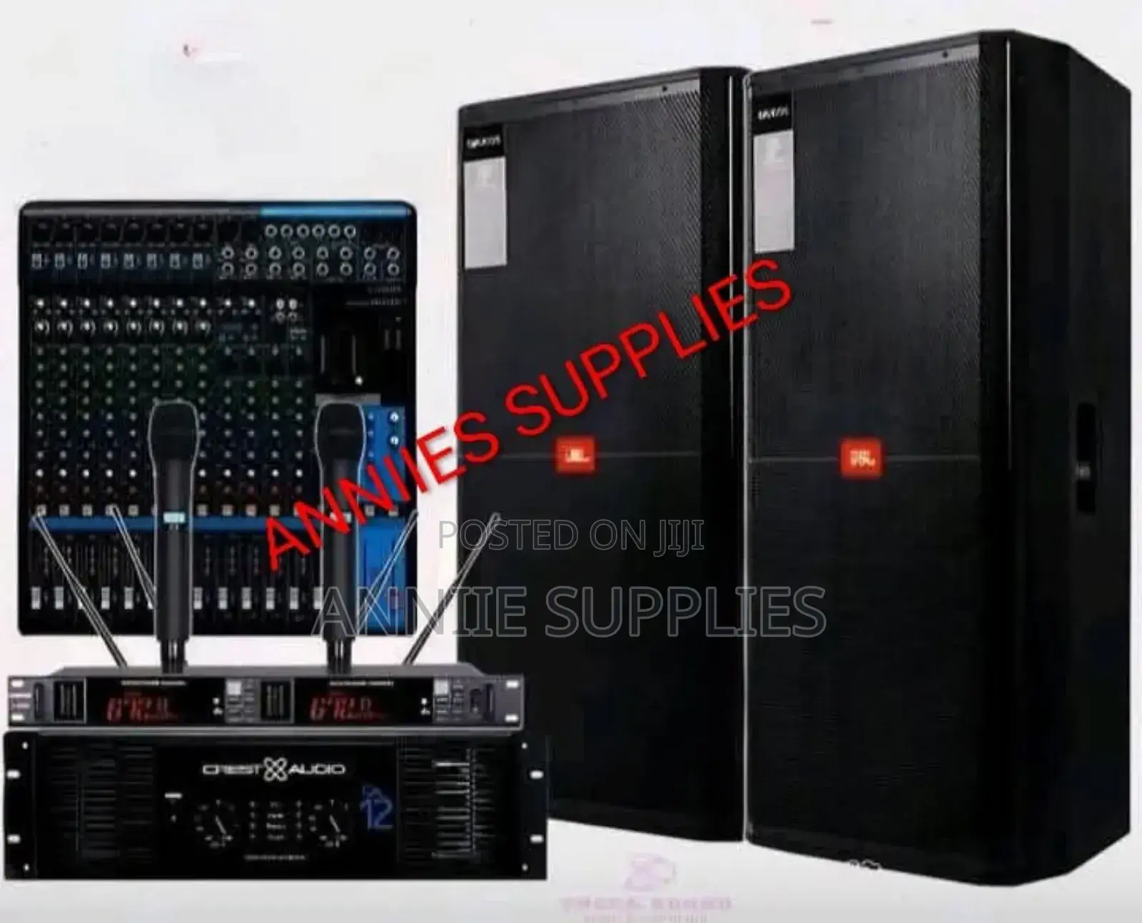 Outdoor Full Public Address System - Ca 12 - (2)Jbl Full Range - 8 Ch