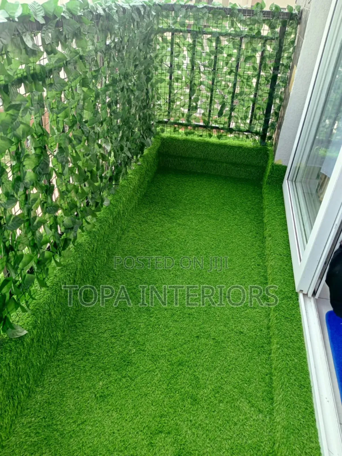 Artificial Green Ivy Privacy Balcony Fence for Balcony Decor