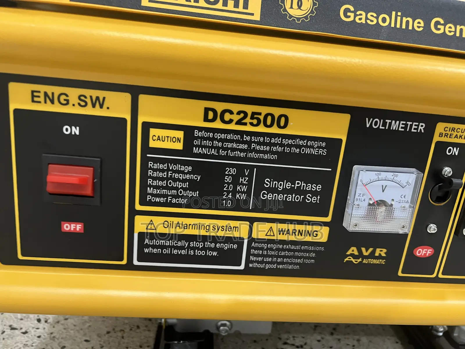 Daichi Japan Gasoline Generator 2.4kw/3kva 7hp