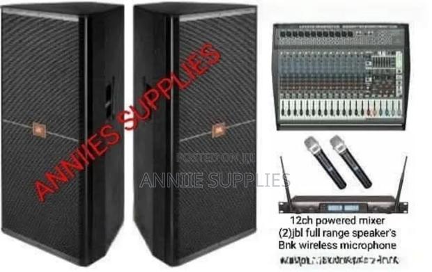 12ch Yamaha Mixer - (2)Jbl Full Range Speaker's - Shure Wireless Mic