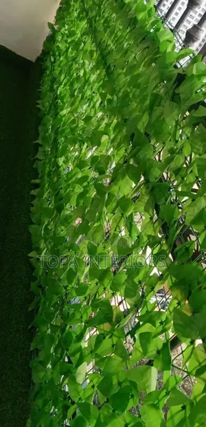 Plastic Meshed Green Artificial Ivy Leaves Balcony Privacy Fence