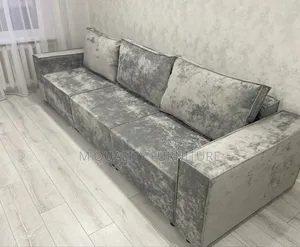 Brown 4 Seater New Fabric Sofas