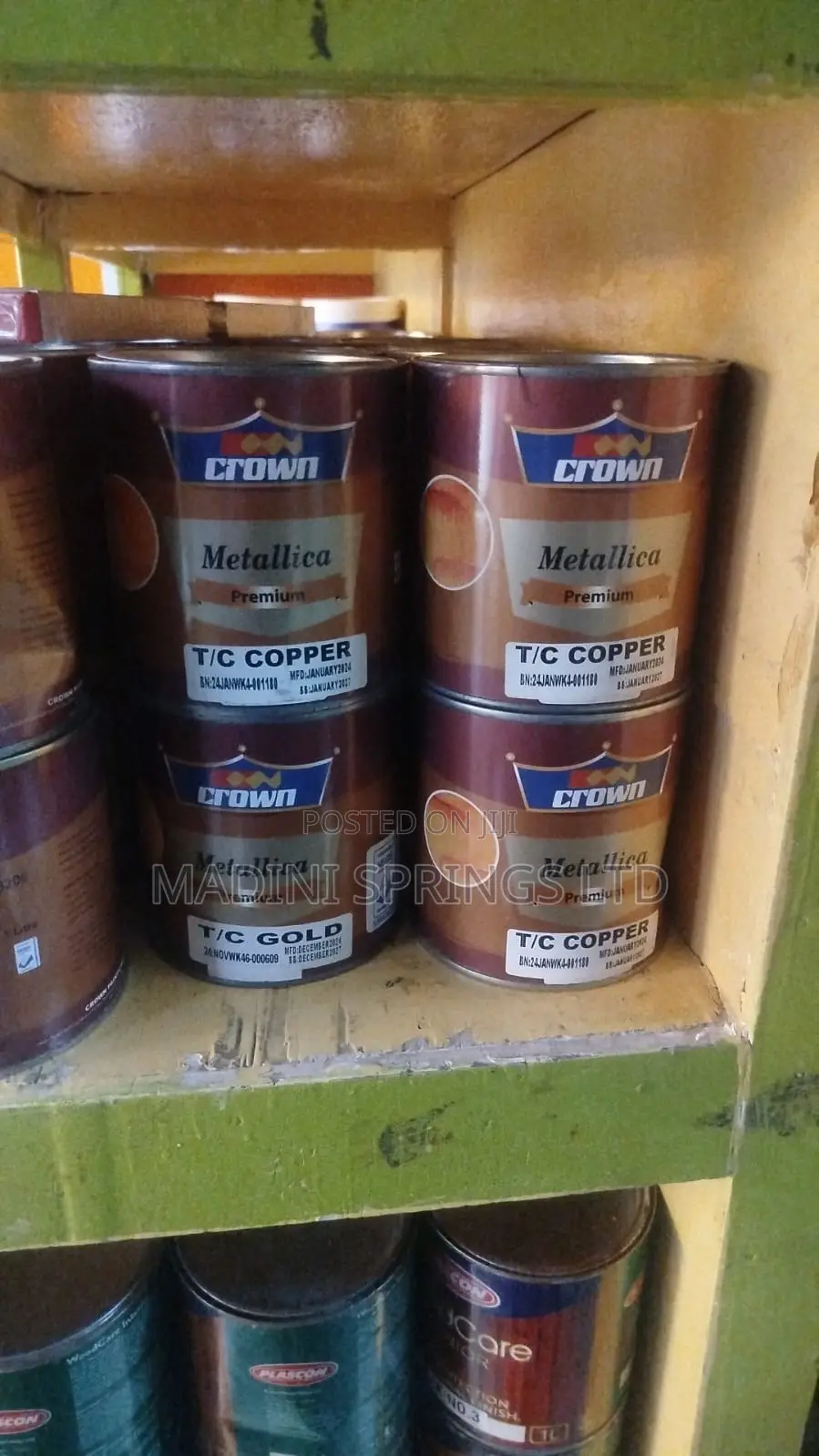 Crown Metallica Special Effect Paint- Gold, Copper, Silver Wall Finish