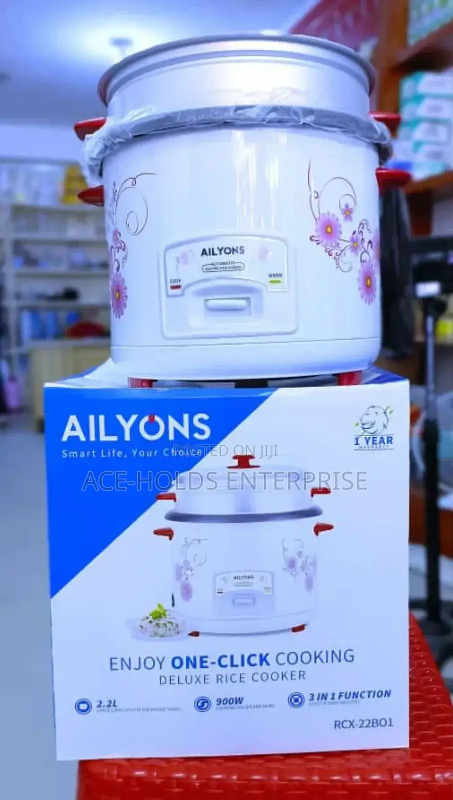 Ailyons Deluxe Rice Cooker 2.2l