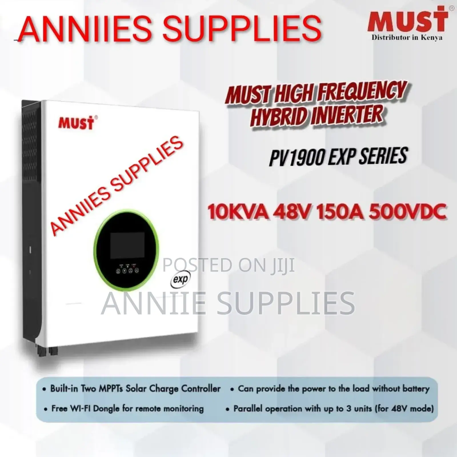 10kva - 48v MPPT VHM Must Hybrid Inverter