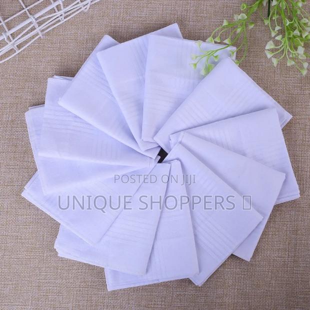 Polyester White Handkerchief - main view