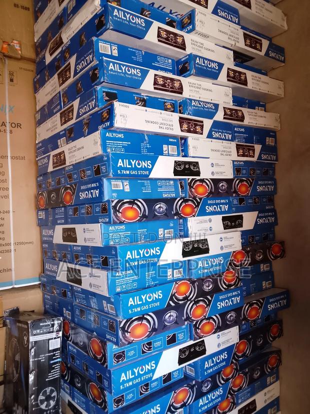 Ailyons Table Top 2 Gas Glass Top Burner - main view