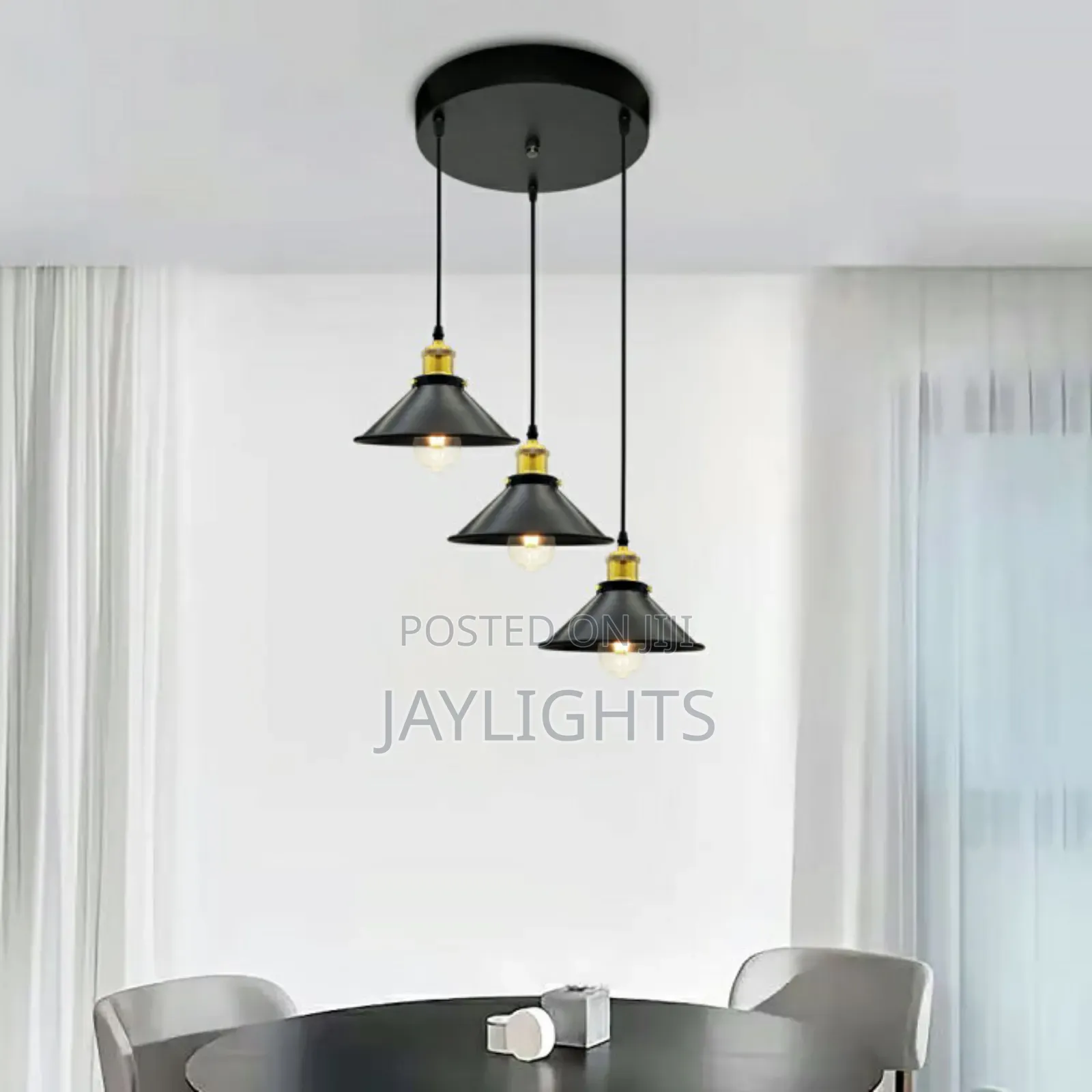 Ndustrial Hanging Light Iron E27 Pendant Lamps for Kitchen