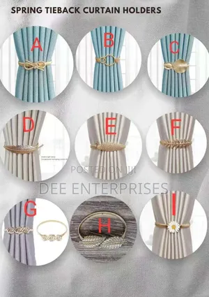 Spring Curtain Holders/Tie-Back