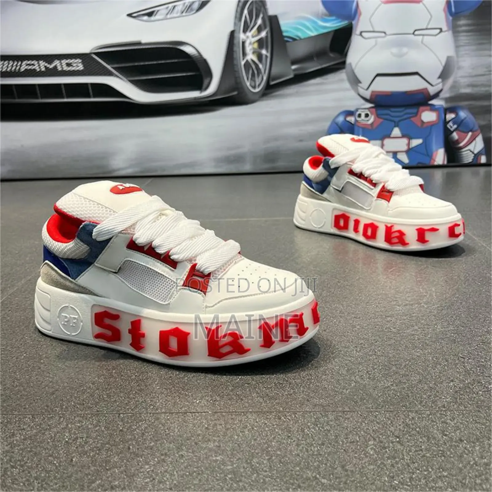 Trendy New Unisex Platform Sneakers Comfort Net Side Breathable Men