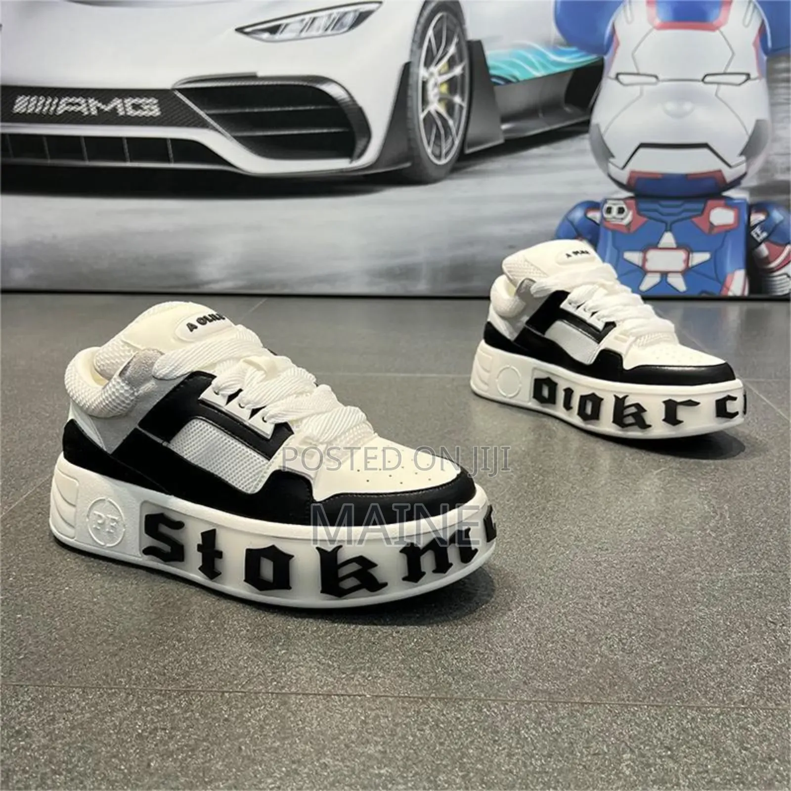 Trendy New Unisex Platform Sneakers Comfort Net Side Breathable Men