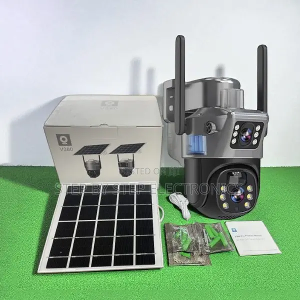 Solar 4g PTZ Dual Lens CCTV Camera Ai Human Motion Detection Tech