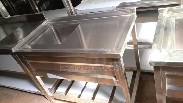 Stainless Steel Single Bowl Sink With Bracings