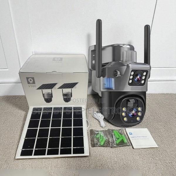 V380 Pro 4g Solar PTZ Camera With 2 Lens, Human Motion Detection