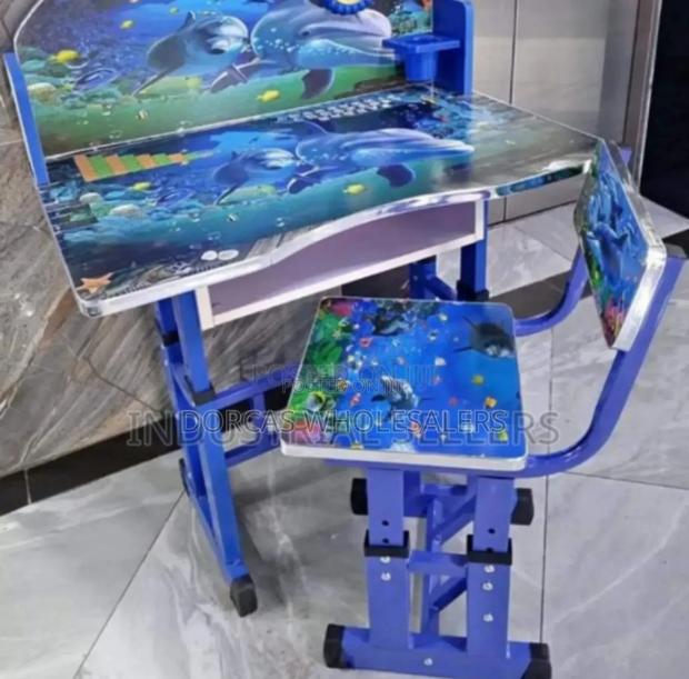 Colour Blue Kids Study Table - main view