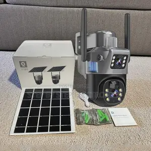 Full Color 24/7 Night Vision Dual Lens V380 Pro 4g Solar CCTV Camera