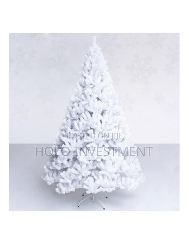 6ft(180cm) White PVC Christmas Tree 600 Tips Metal Feet
