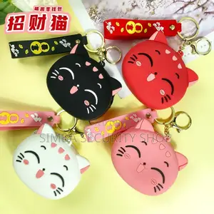 Kawaii Cat Coin Purse Keychain Cute Wallet Women Labubu Keyholder