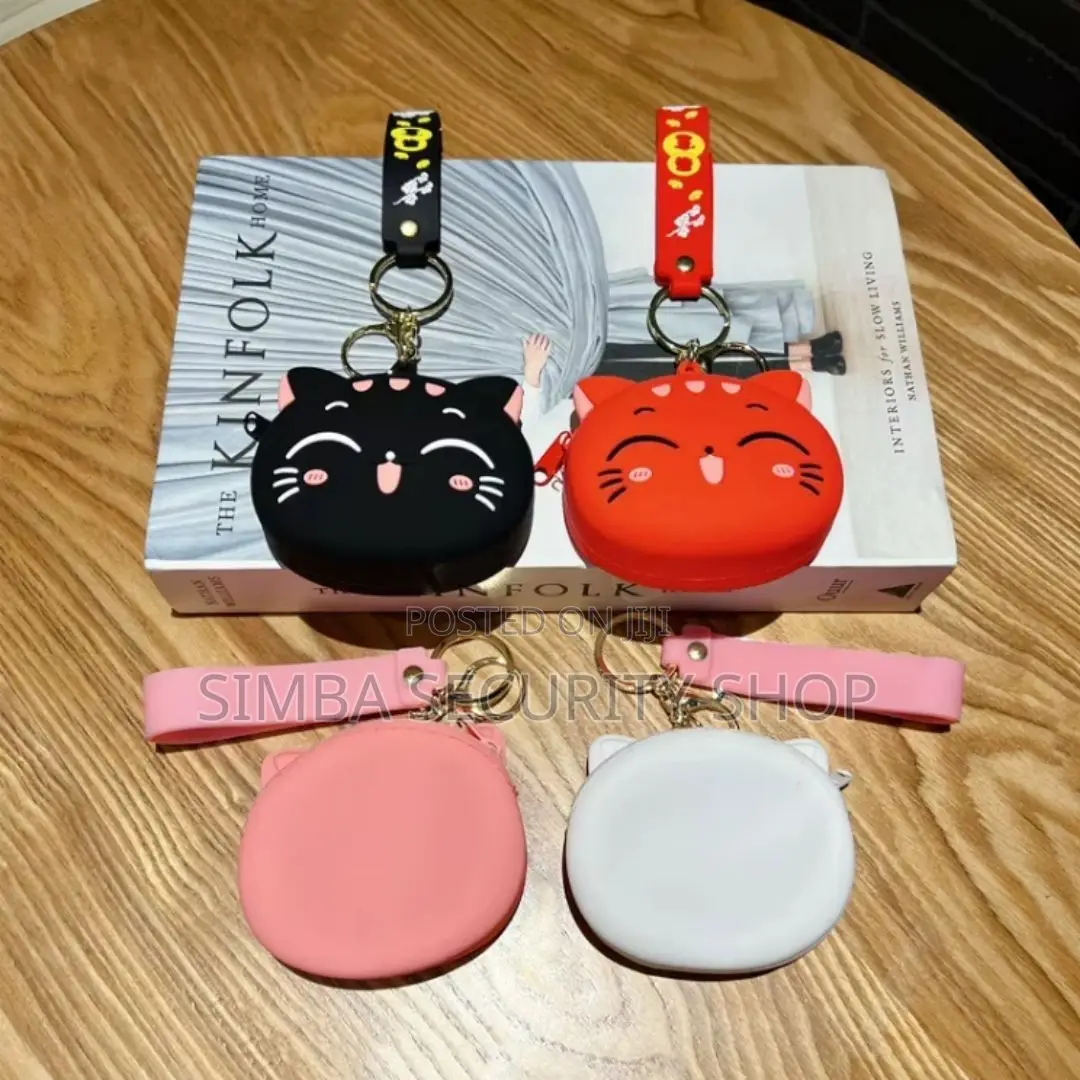 Kawaii Cat Coin Purse Keychain Cute Wallet Women Labubu Keyholder