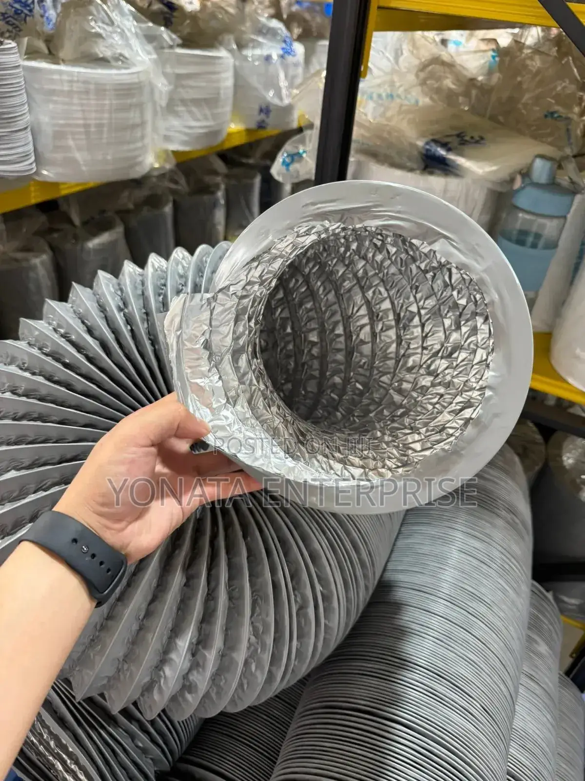 6" Aluminum Foil Duct 7.5mtrs Long