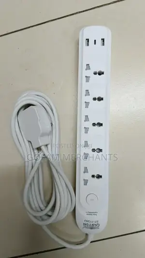 Heavy Duty 5way Extension With 2usb Port and Type C Ports- St7735u