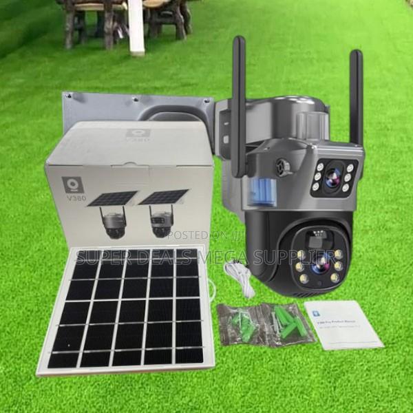 4g PTZ Solar CCTV Camera Dual Lens Ai Motion Detect Night Vision