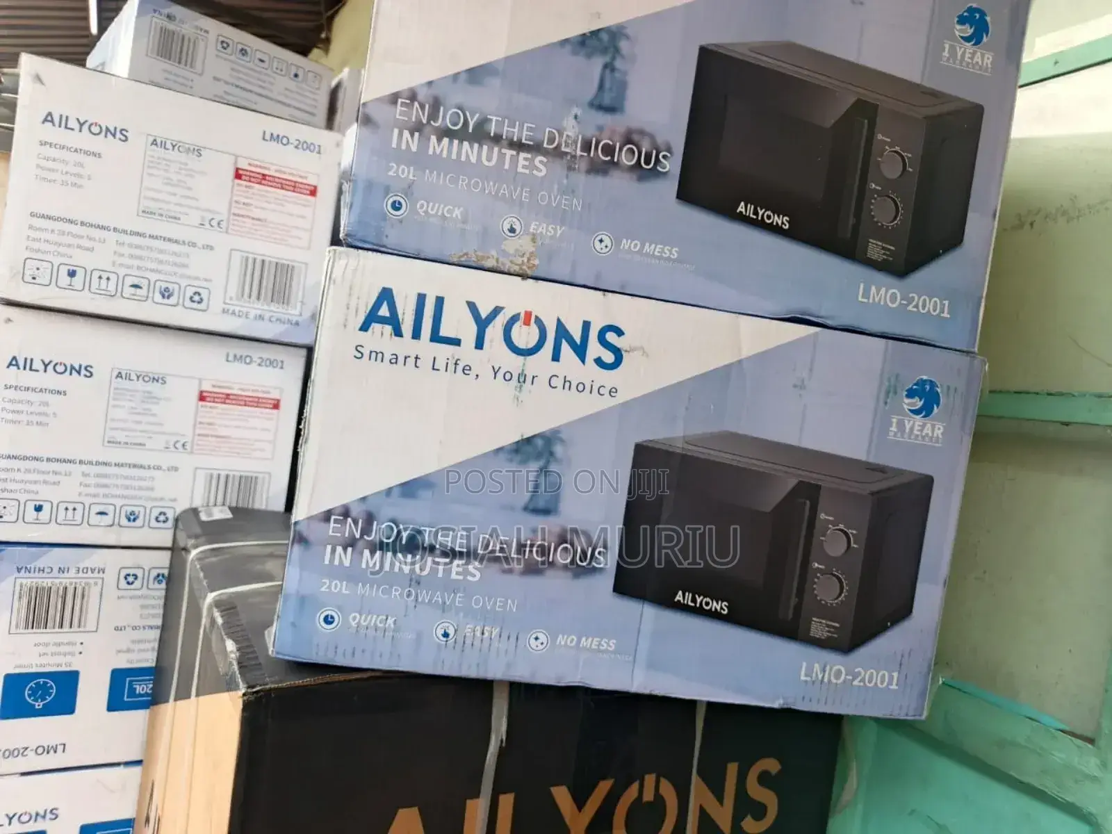 Manual 20litres Ailyons Microwave
