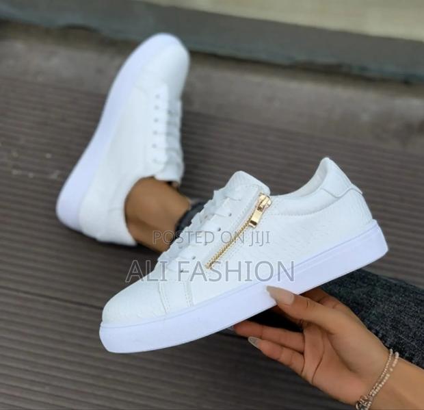 Zipper White Sneakers - thumbnail 2