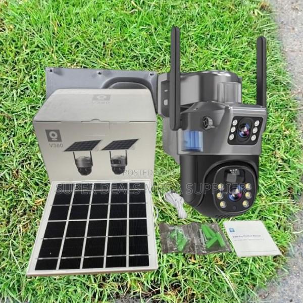 4g PTZ Dual Lens Solar Camera Human Detect Colored Night Vision
