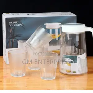 5 PCS Water Set Glass/4 Glass 1jug