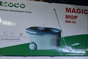 Spin Mop Cleaning Power With Ecco Magic Mop – Big Size, Dual Wheel