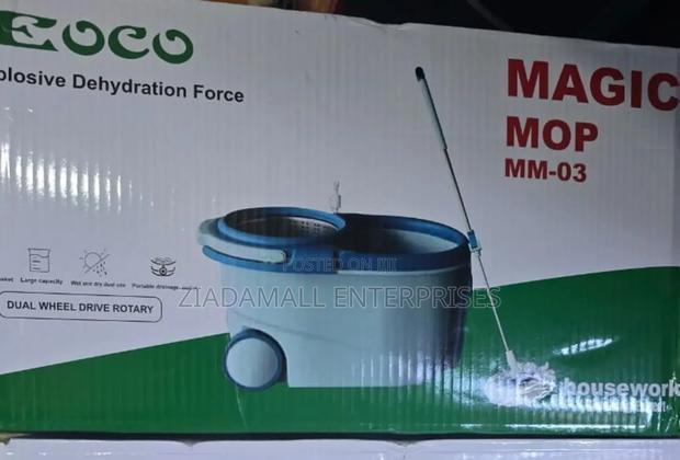 Spin Mop Cleaning Power With Ecco Magic Mop – Big Size, Dual Wheel