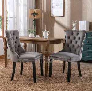 Modern Velvet Upholstered Dining Chair.