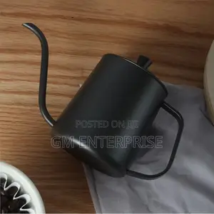 Black Goose Neck Spout Coffee Kettle 600 Ml