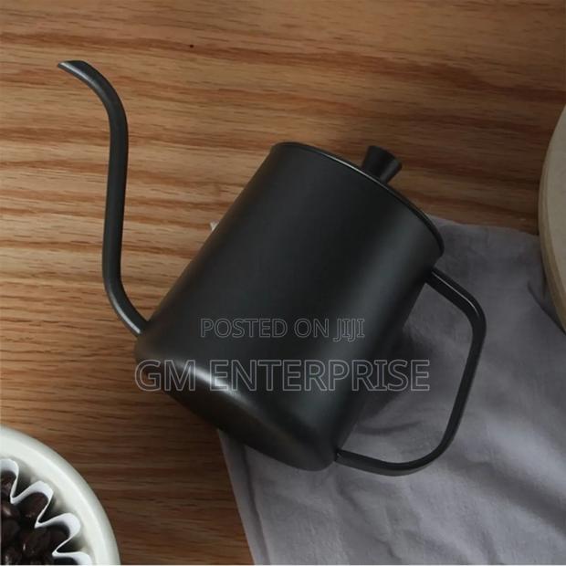 Black Goose Neck Spout Coffee Kettle 600 Ml