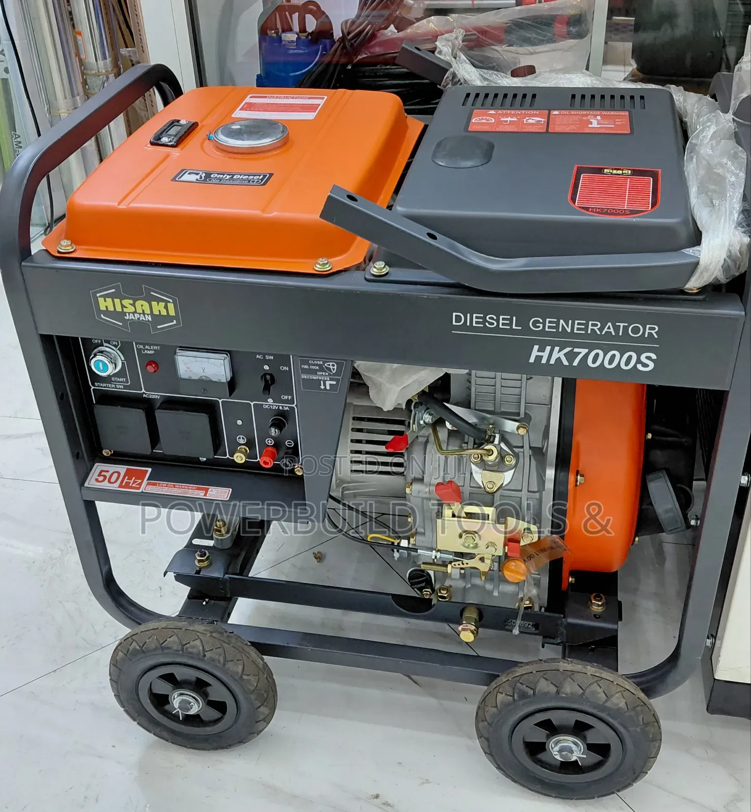 Hisaki Japan 9.3kva Diesel Generator,Keystart Portable(Hk7000s)