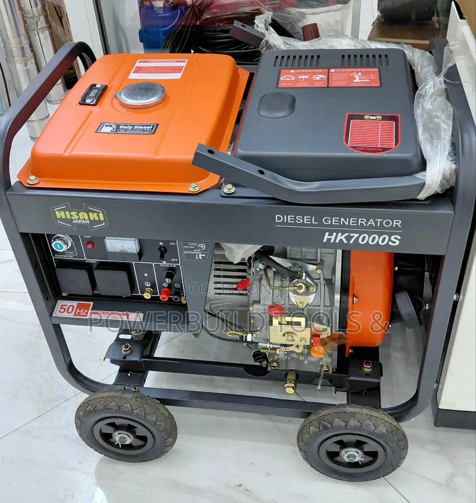 Hisaki Japan 9.3kva Diesel Generator,Keystart Portable(Hk7000s)