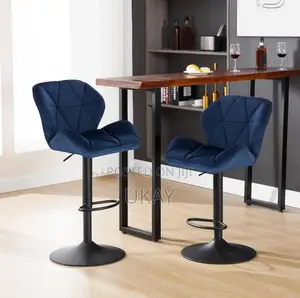Bar Stools Set of 2 Waterproof Leather.