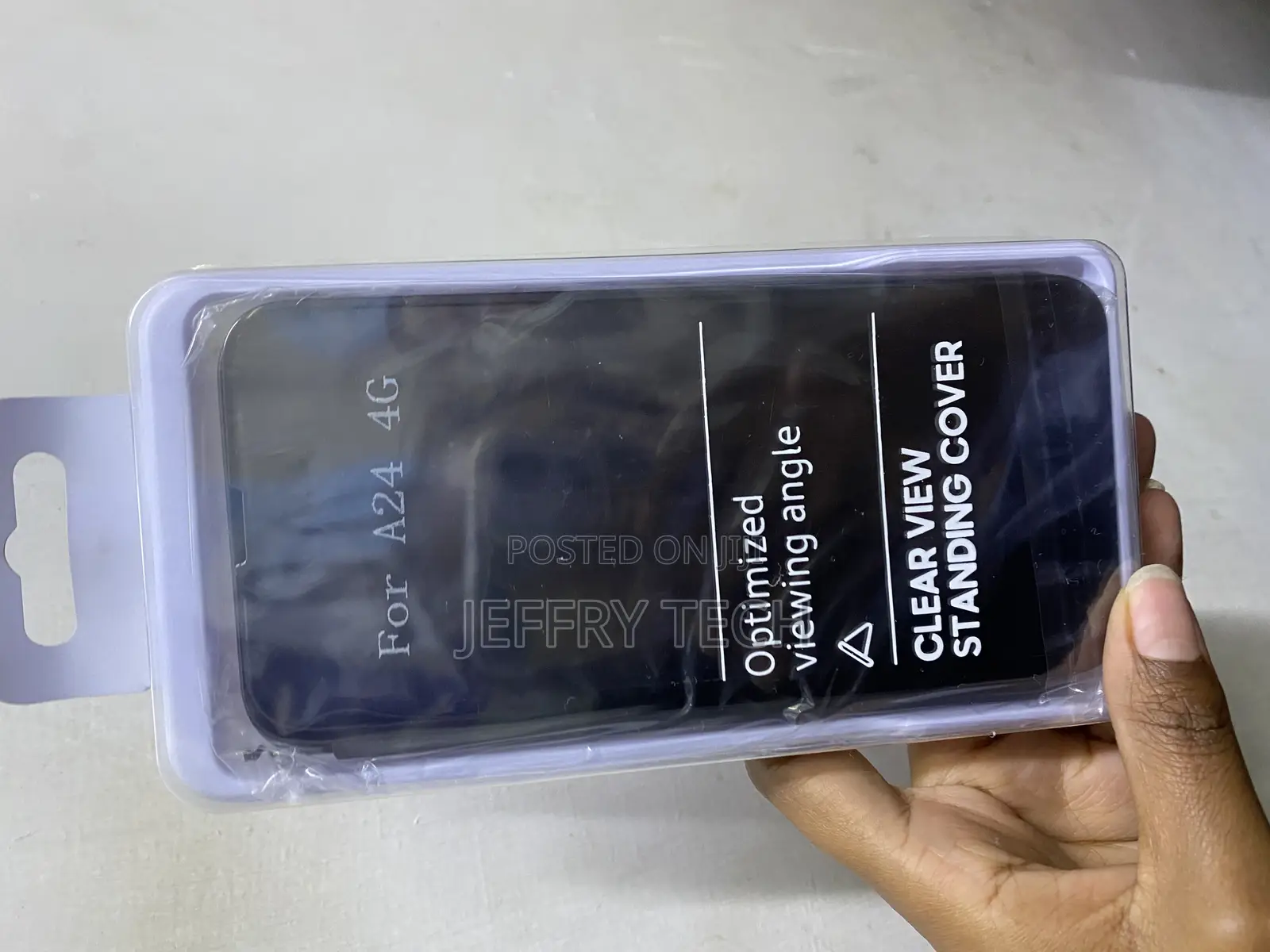 Helix Samsung Galaxy A24 4g, Clear View Protective Mirror Flip Cover
