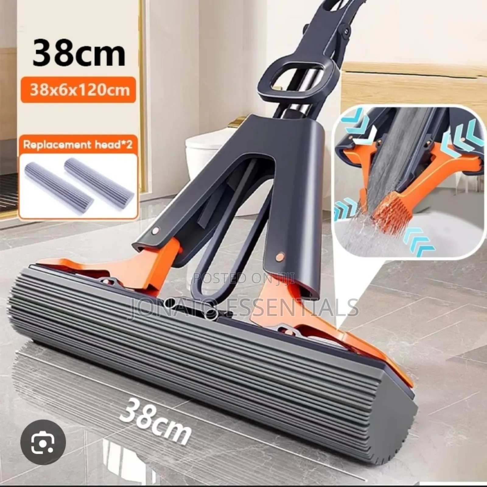 Self-Wringing Roller Squeeze Mop. Hands-Free Floor Cleaner Kenya