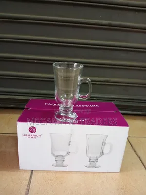 6pc Irish Glass Coffee Mug/Glass Tea Cup 250ml