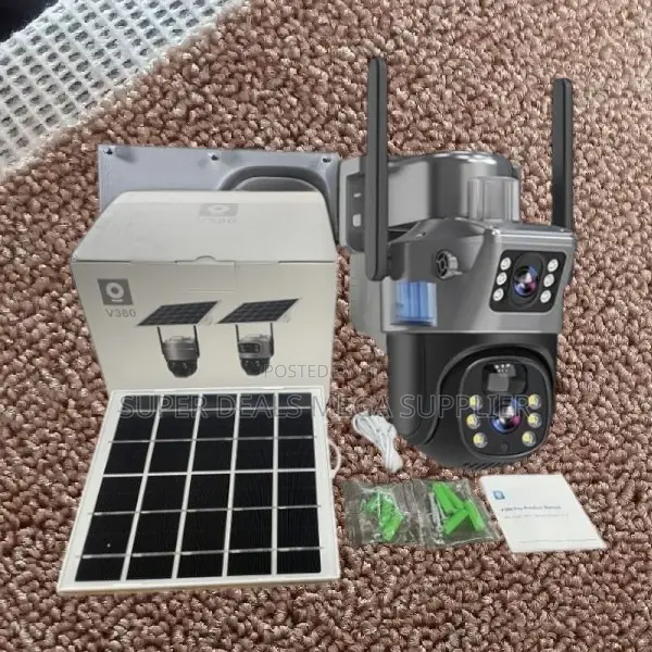 4g PTZ Solar Powered CCTV Dual Lens Night Vision Outdoor Camera