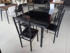 6-Seater Glass Dining Table