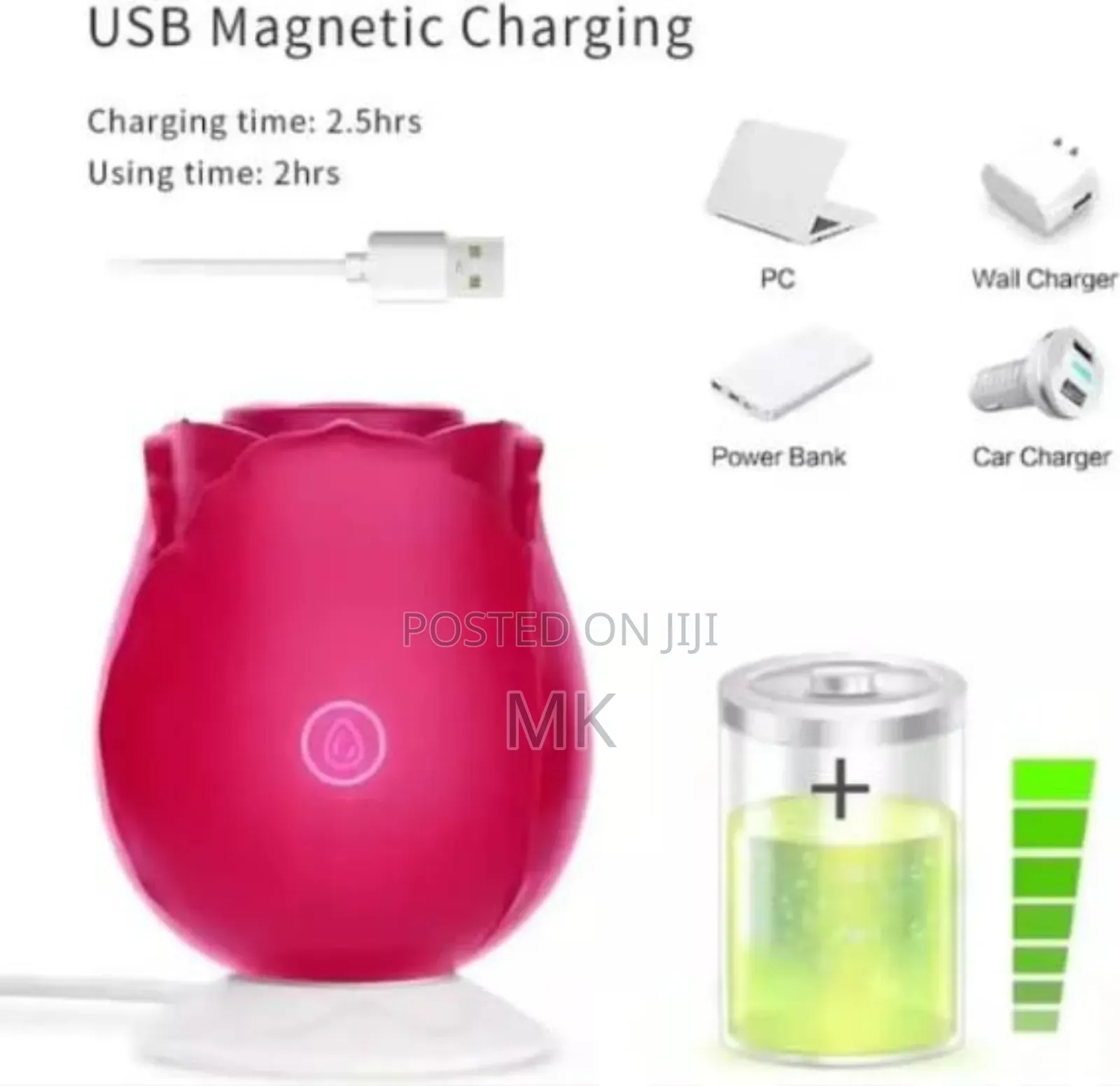 Rose Toy Suction Vibrator + Free Toy Cleaner