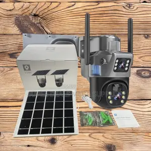 4g Sim PTZ Outdoor Solar Camera Dual Lens Human Motion Detection
