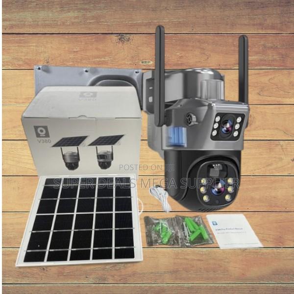 Solar 4g PTZ Dual Lens CCTV Camera Ai Human Motion Detection Tech